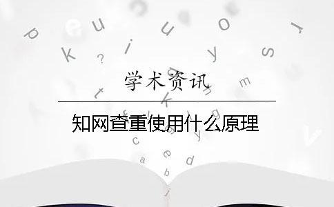 學術查重使用什么原理