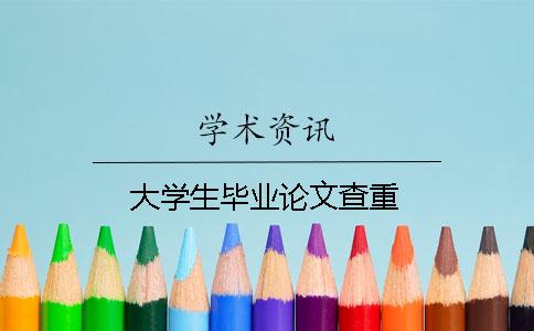 大學(xué)生畢業(yè)論文查重